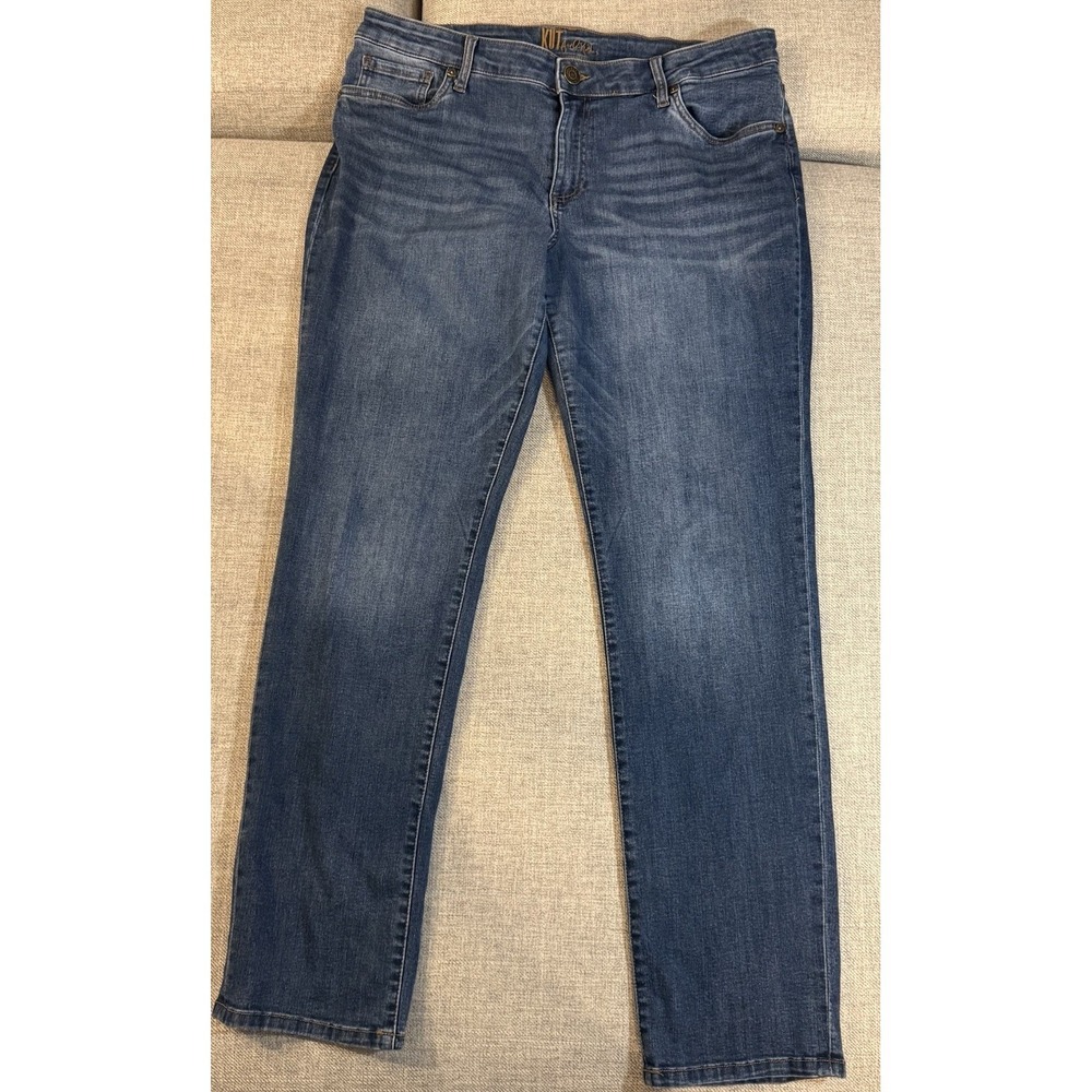 Kut From The Kloth Jeans Womens Size 14 Skinny Stretch Mid Rise Blue Denim